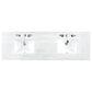 James Martin Vanities Brittany 72" Double Bathroom Vanity in Urban Gray with 3 cm Arctic Fall Solid Surface Top and Rectangle Sinks, , large