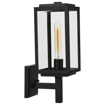 Creative Coop Addison 1-Light Outdoor Wall Sconce in Textured Black, , large