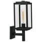 Creative Coop Addison 1-Light Outdoor Wall Sconce in Textured Black, , large