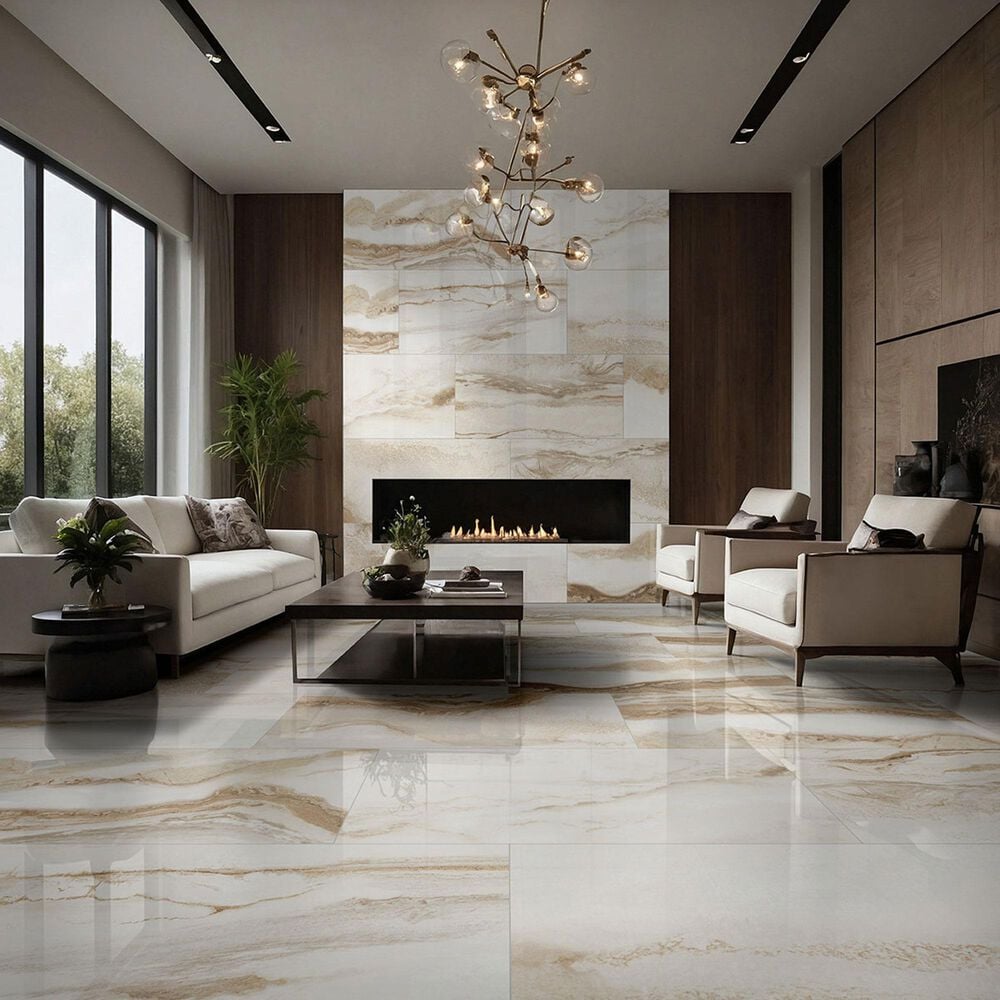 MS International Exotika Nebula Almond 24&quot; x 48&quot; Porcelain Tile, , large
