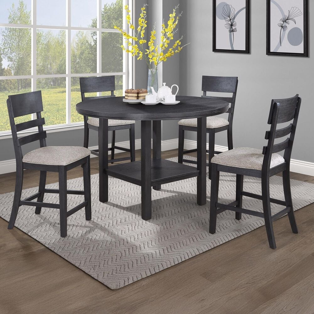 Crown Mark Guthrie Counter Stool in Black, , large