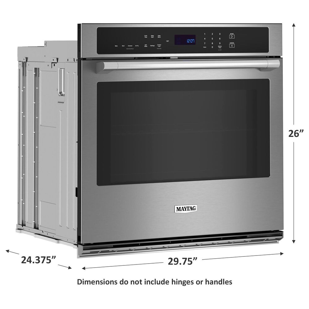 Maytag 30&quot; Single Wall Oven with Air Fry and Basket in Fingerprint Resistant Stainless Steel, , large