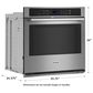 Maytag 30" Single Wall Oven with Air Fry and Basket in Fingerprint Resistant Stainless Steel, , large