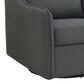Pacific Landing Madia Swivel Glider Chair in Charcoal Grey, , large