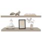 Hearth and Haven Dallas 32" Floating Wall Shelf in Taupe (Set of 2), , large