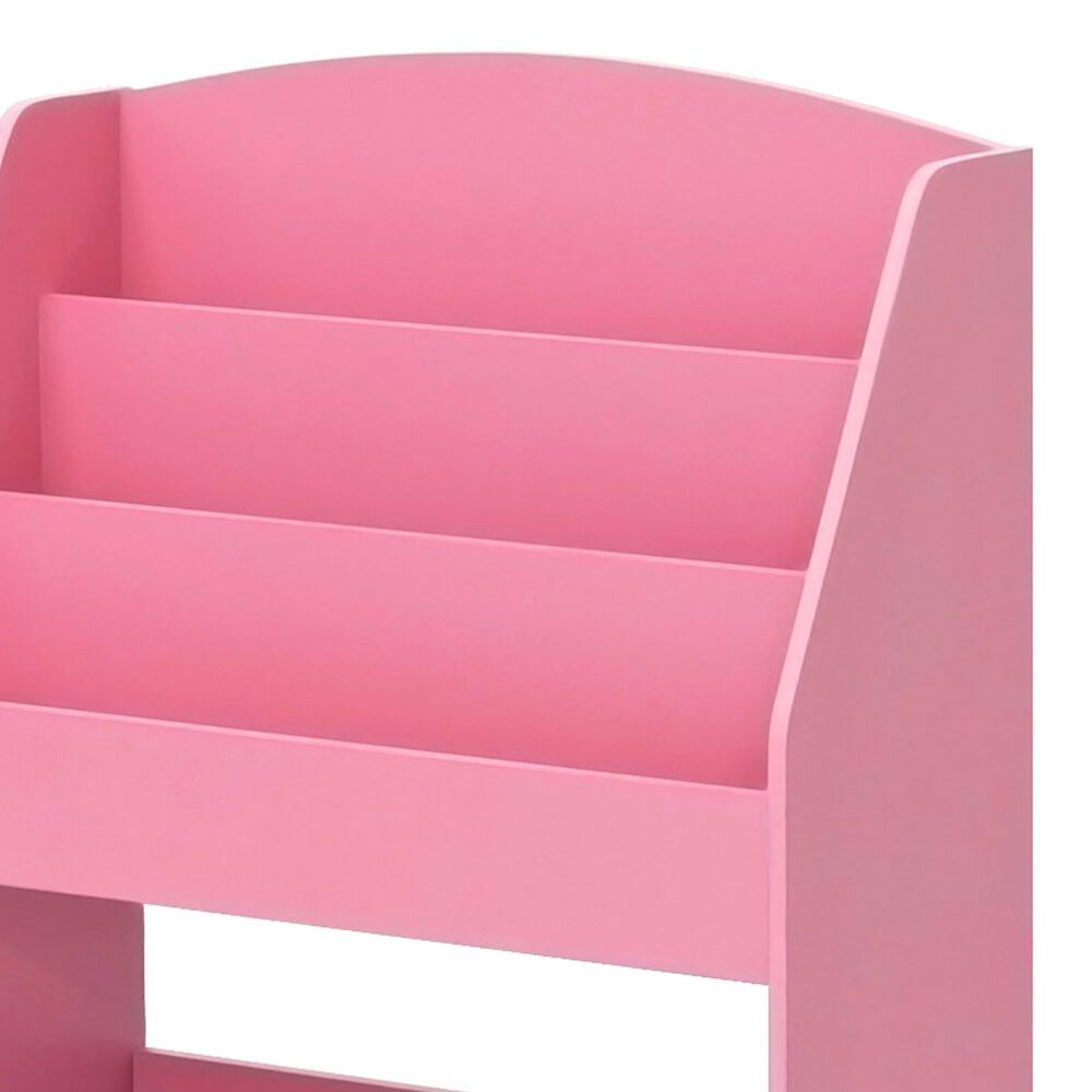 HOMLUX 5-Tier Magazine Bookshelf in Pink, , large