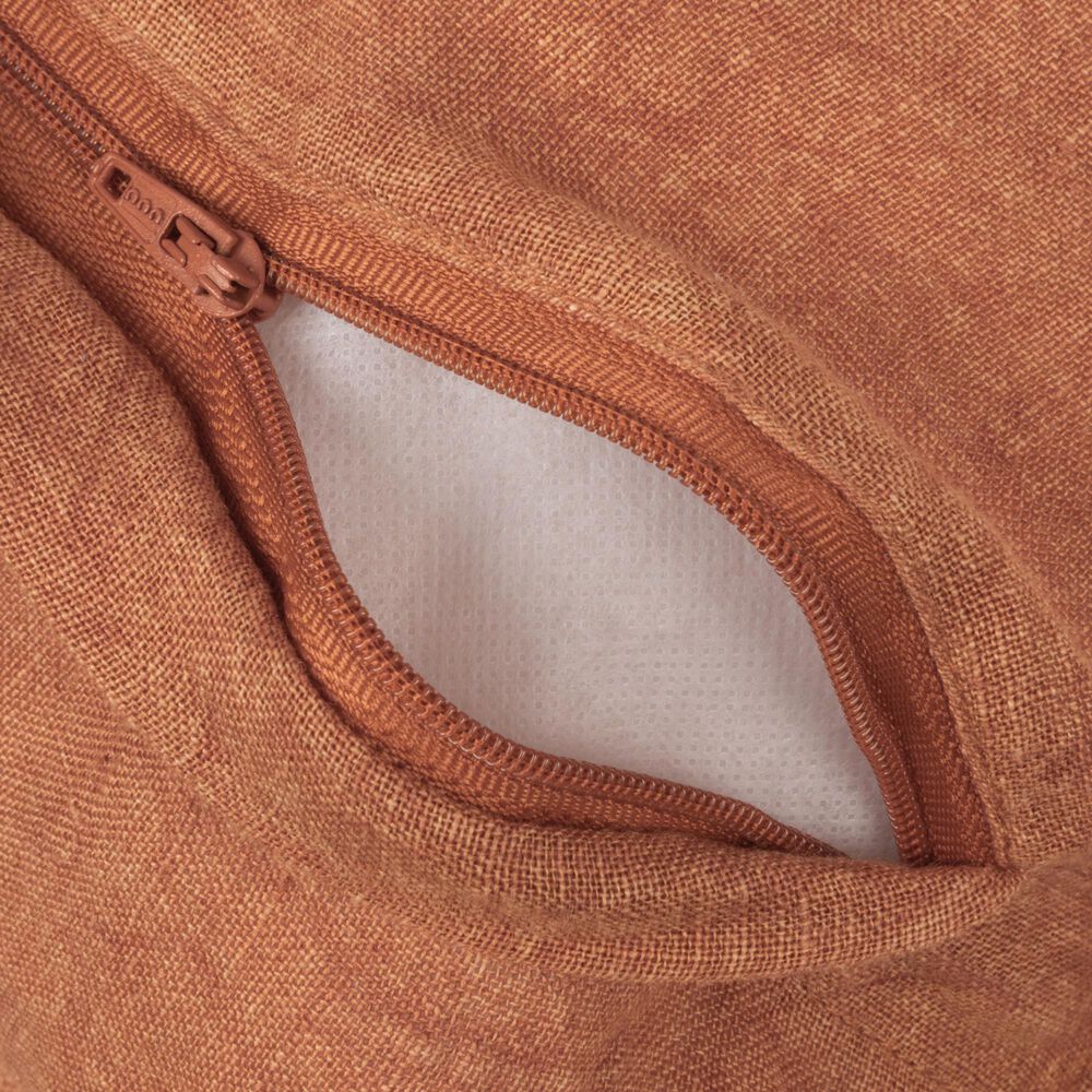 Teak Interiors Daily Routines 20&quot; x 20&quot; Throw Pillow in Rust, , large