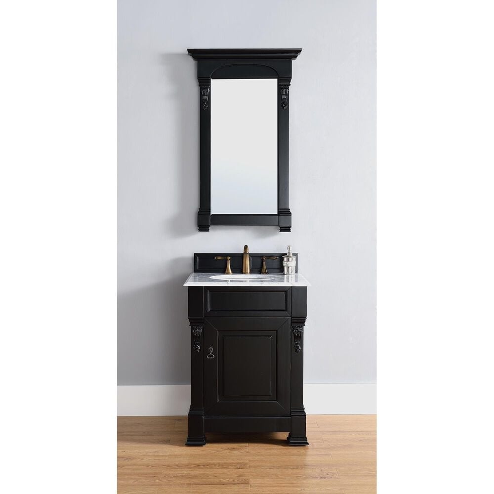James Martin Vanities Brookfield 26&quot; Mirror in Antique Black, , large