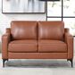 Lifestyle Solutions Fletcher Stationary Loveseat in Brown, , large