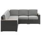 Homestyles Boca Raton Patio Sectional in Brown, , large