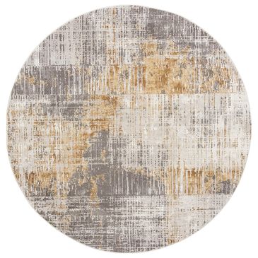 Safavieh Craft 5"3" Round Grey and Beige Area Rug, , large