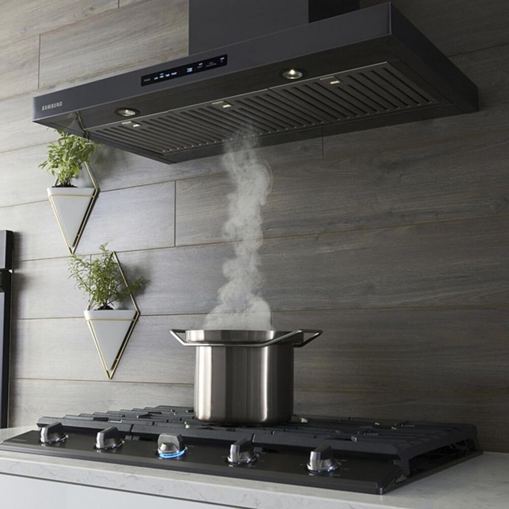 Samsung 36" Gas Cooktop in Black Stainless, , large