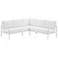 Linon Home Decor Holland 2-Piece Outdoor Sectional Sofa in White, , large
