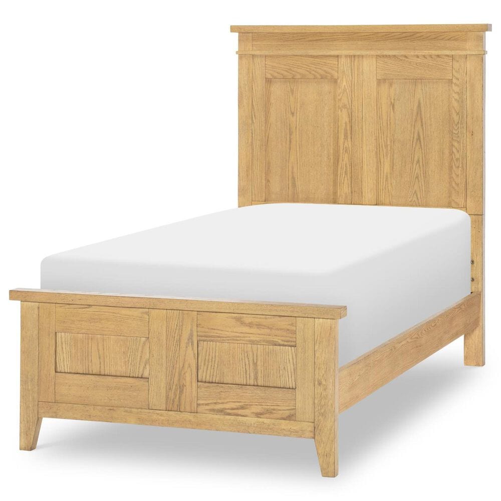 St Claire Home Today"s Traditions Twin Platform Panel Bed in Natural Oak, , large