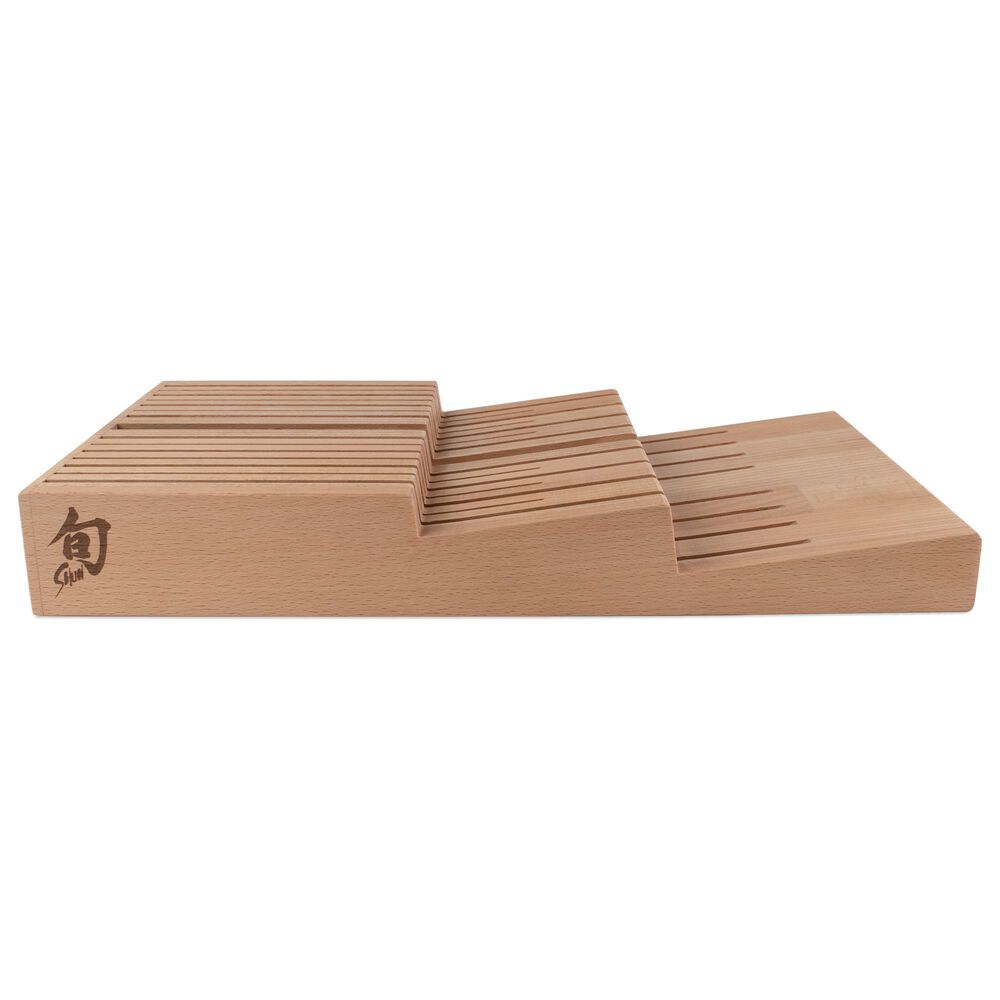 Shun In-Drawer Bamboo Knife Tray: 15-Slot, , large