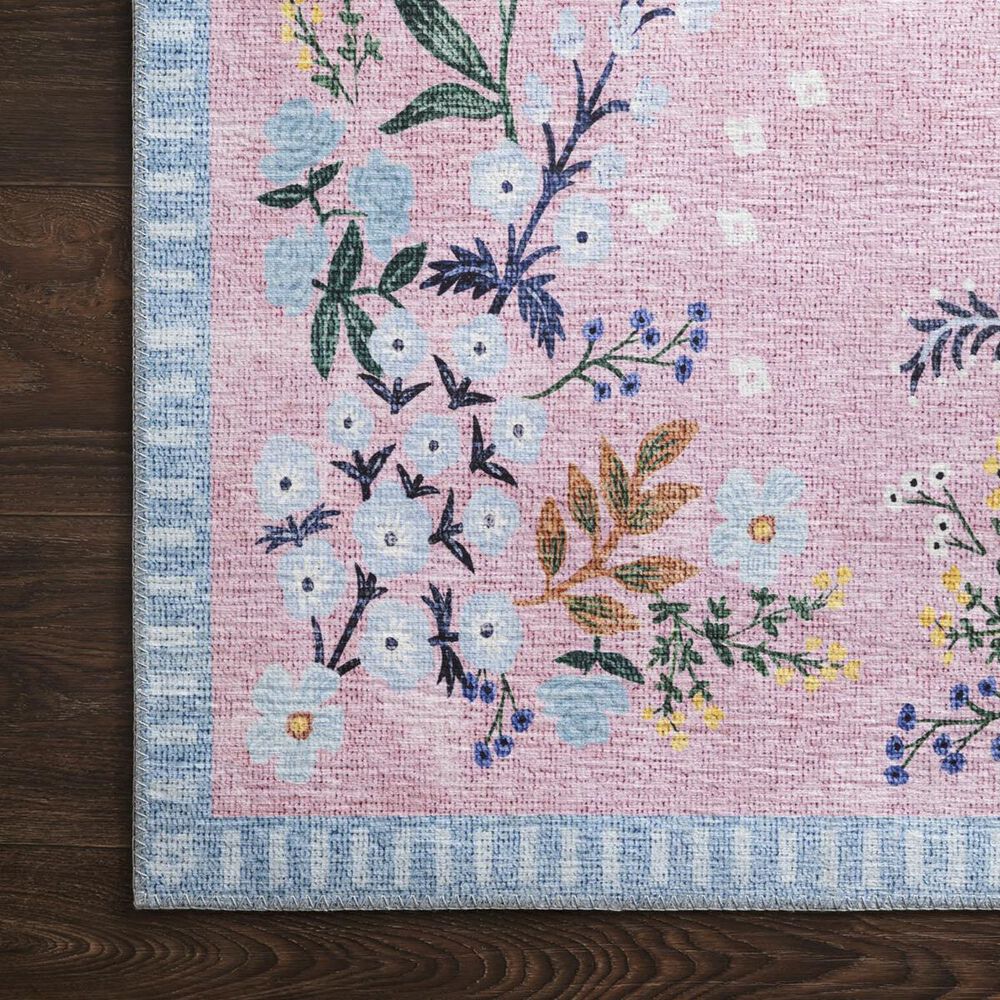 Rifle Paper Co. Palais PAL-03 3&#39;9&quot; x 5&#39;9&quot; Rose and Sky Area Rug, , large