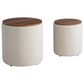 Lifestyle Solutions Avery 2-Piece Nested Storage Ottoman in Linen, , large