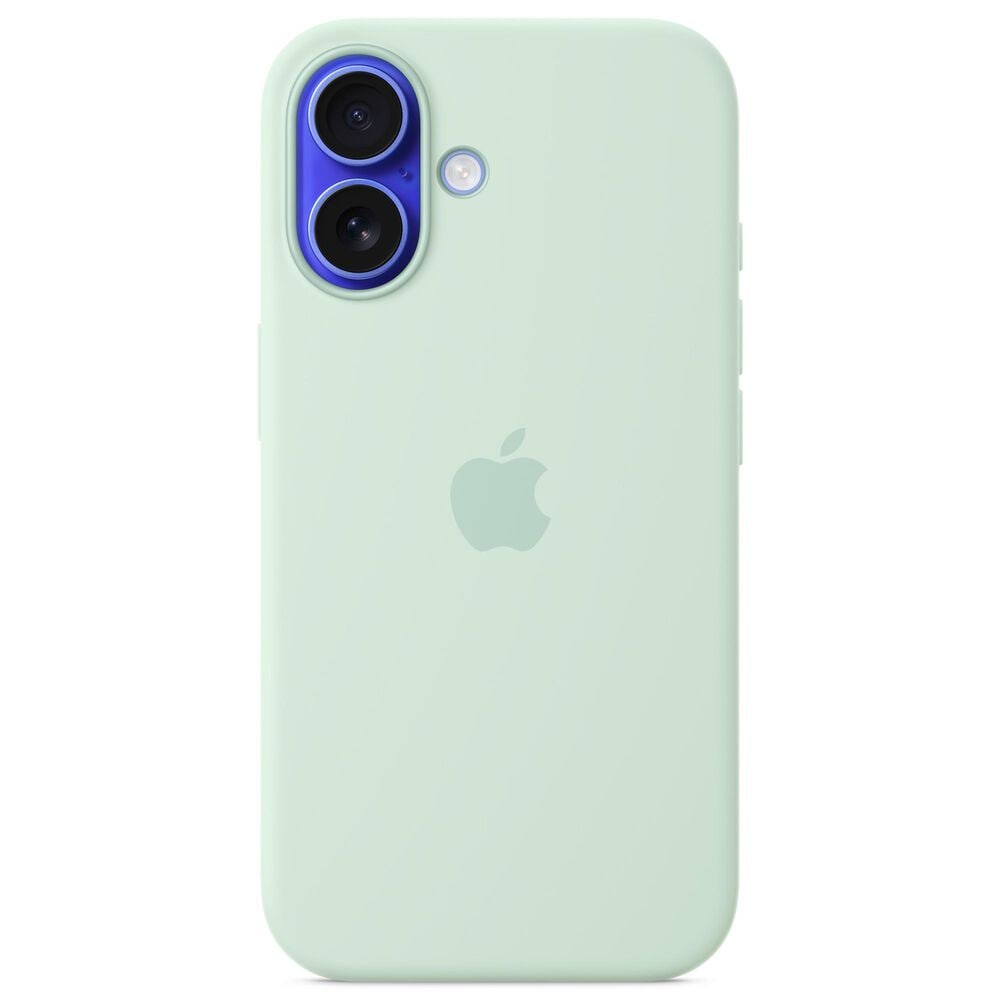 Apple Silicone Case with MagSafe for iPhone 16 in Aquamarine, , large
