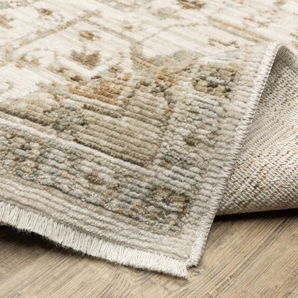 Oriental Weavers Lola Beige and Gold 6'7" x 10' Area Rug, , large