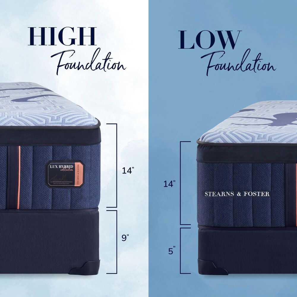 Stearns &amp; Foster Lux Estate Elite Firm Hybrid Twin XL Mattress with High Profile Box Spring, , large