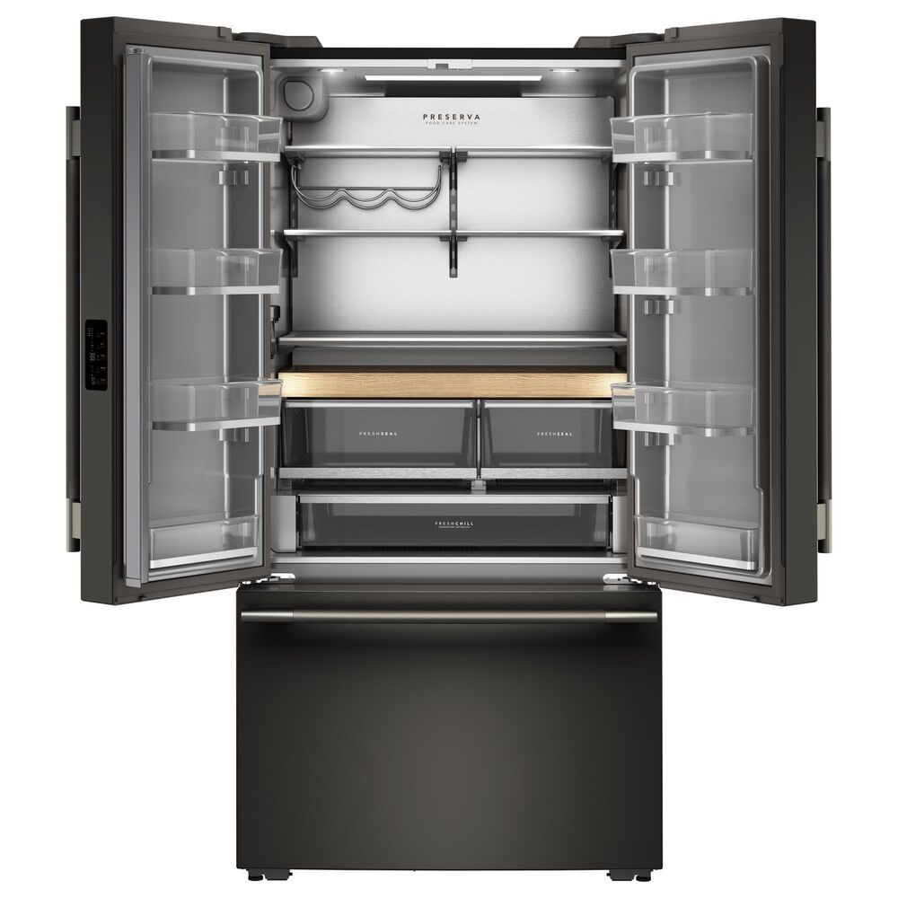 KitchenAid 25 Cu. Ft. Counter-Depth French Door Refrigerator in Black Ore, , large