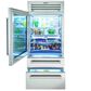 Sub Zero 36" PRO Built-In Refrigerator/Freezer with Glass Door on Left Hinge in Stainless Steel, , large