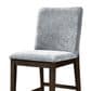 New Heritage Kody Counter Stool with Gray Upholstery in Dark Walnut, , large