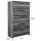 Ashley Baystorm 5 Drawer Chest in Smoke Gray, , large