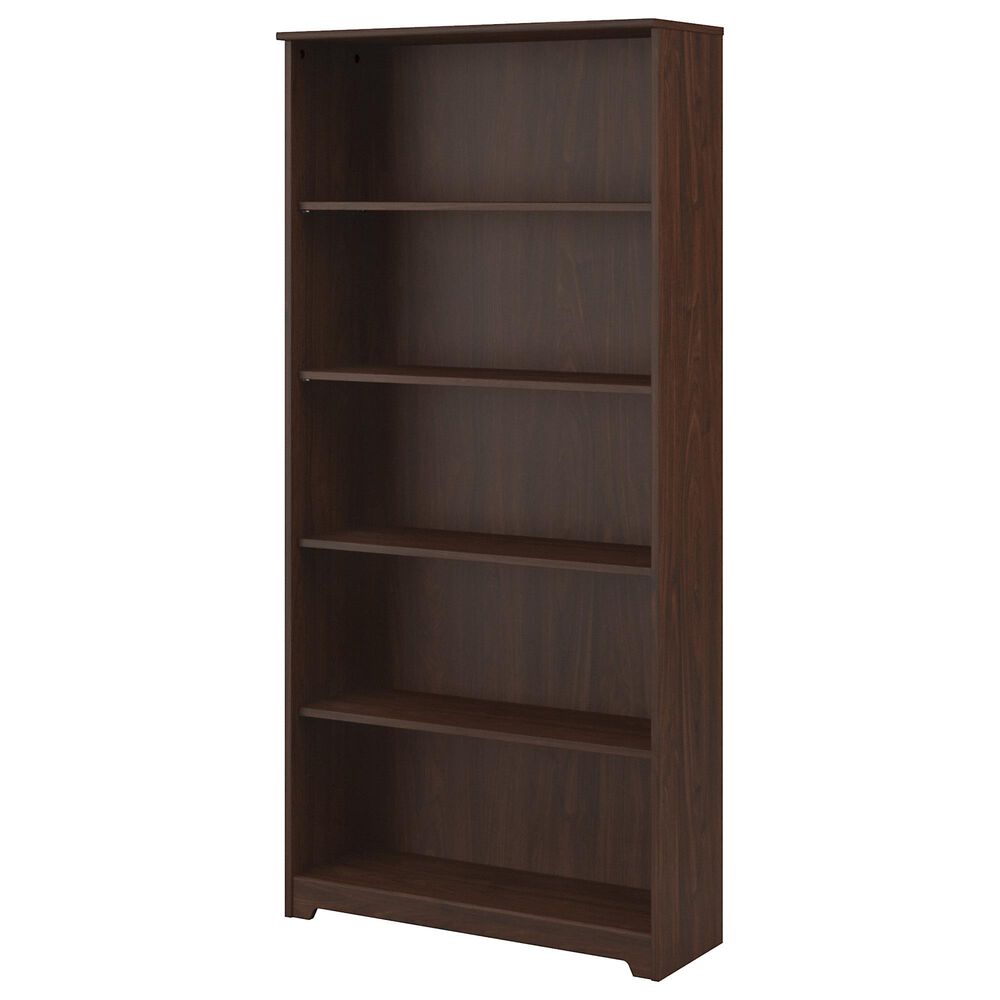 Bush Cabot 5-Shelf Bookcase in Modern Walnut, , large