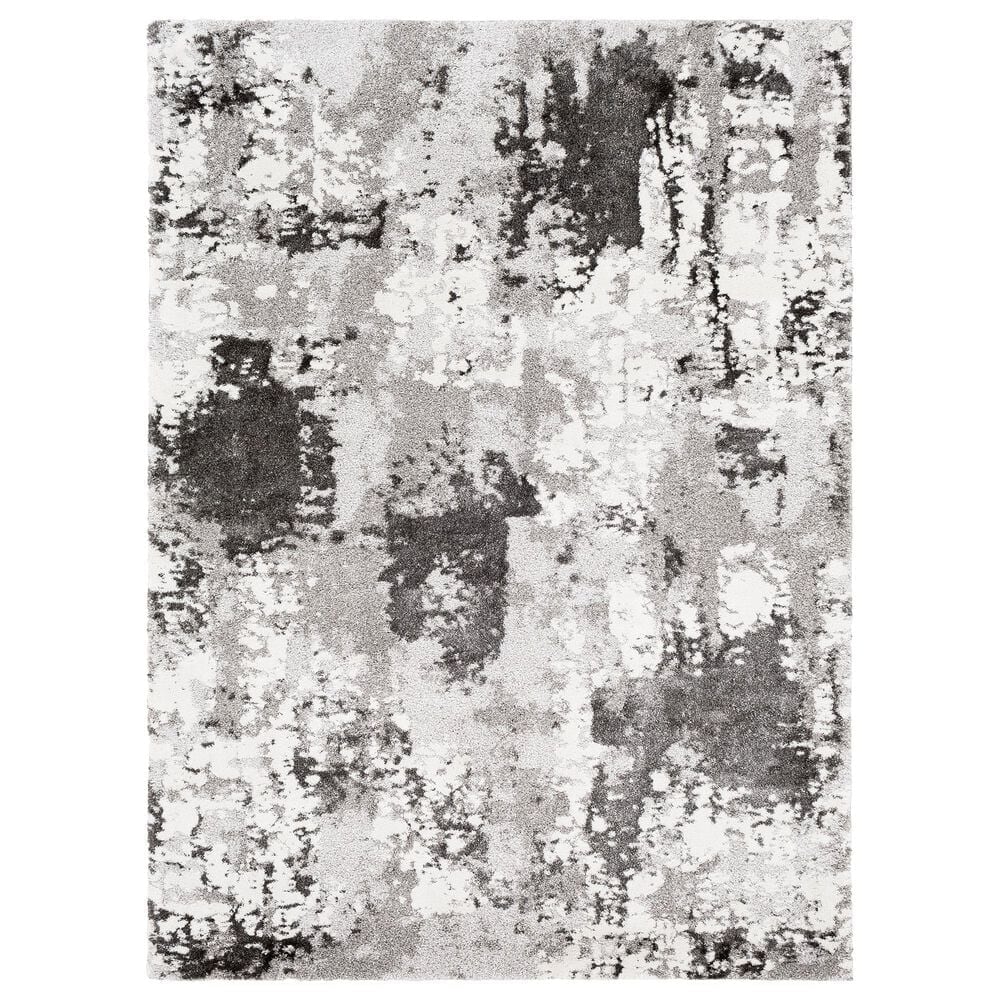 Surya Venice VNE-2308 4" x 5"9" Charcoal and Ivory Area Rug, , large