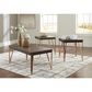 Ashley Bandyn 3-Piece Occasional Table Set in Dark Brown and Goldtone, , large