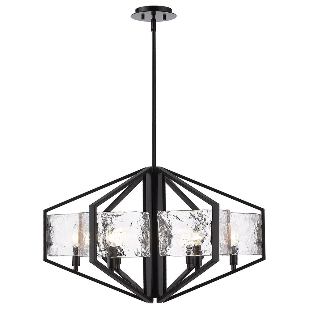 Golden Lighting Varsha 6-Light Chandelier in Matte Black, , large