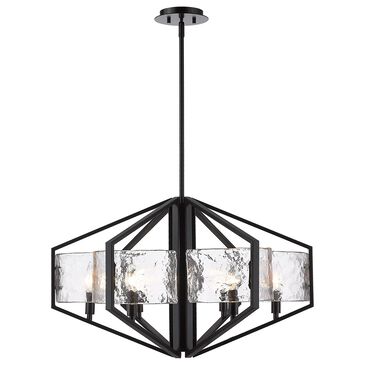 Golden Lighting Varsha 6-Light Chandelier in Matte Black, , large