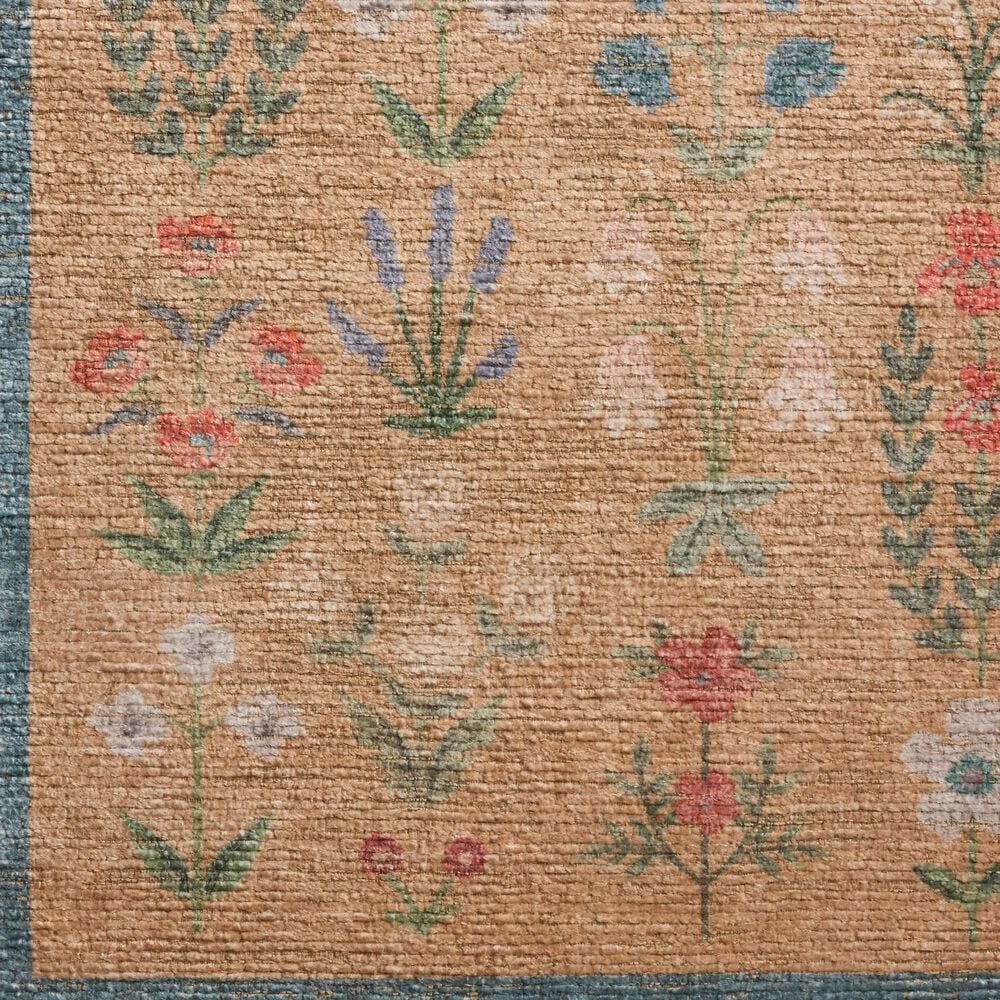 Rifle Paper Co. x Loloi Edinburgh Wheat and Multicolor 2'6" x 12' Runner, , large