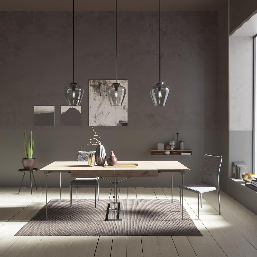 Hunter Vidria 1-Light Pendant in Matte Black, , large