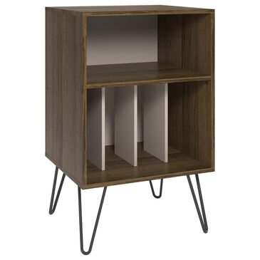 Novogratz Concord Turntable Stand in Brown Oak, Gray and Black, , large