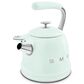 SMEG 2.3L 50"s Style Stovetop Whistling Kettle in Pastel Green, , large