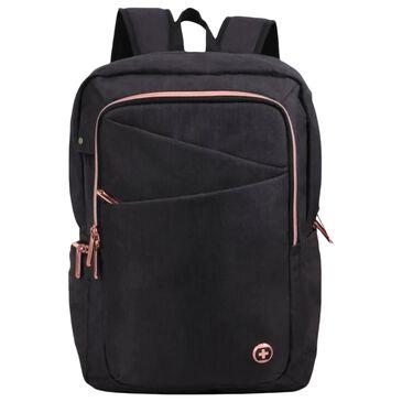 Swissdigital Design Katy Rose Backpack in Black and Pink, , large