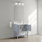 37B Ravello 30" Single Bathroom Vanity Cabinet in Soft Blue with Marble Top and Backsplash, , large