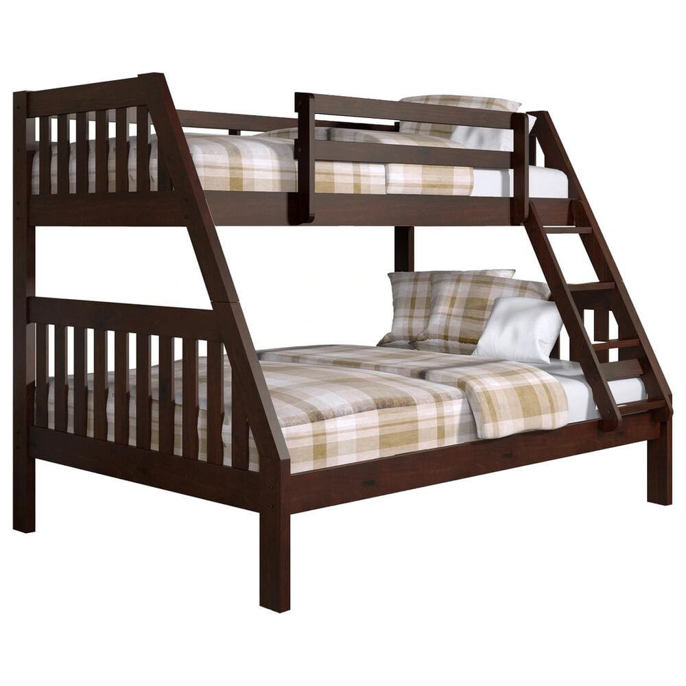 Forest Grove Twin over Full Bunk Bed in Dark Cappuccino, , large