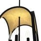 Hunter Dukestown 12" 4-Light Lantern Pendant in Natural Iron and Gold Leaf, , large