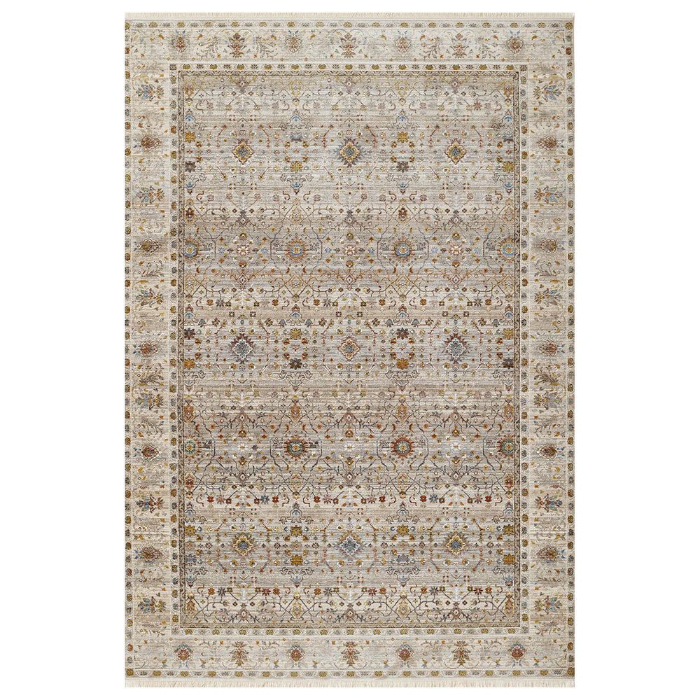 Momeni Izmir IZ-09 5" Round Grey Area Rug, , large