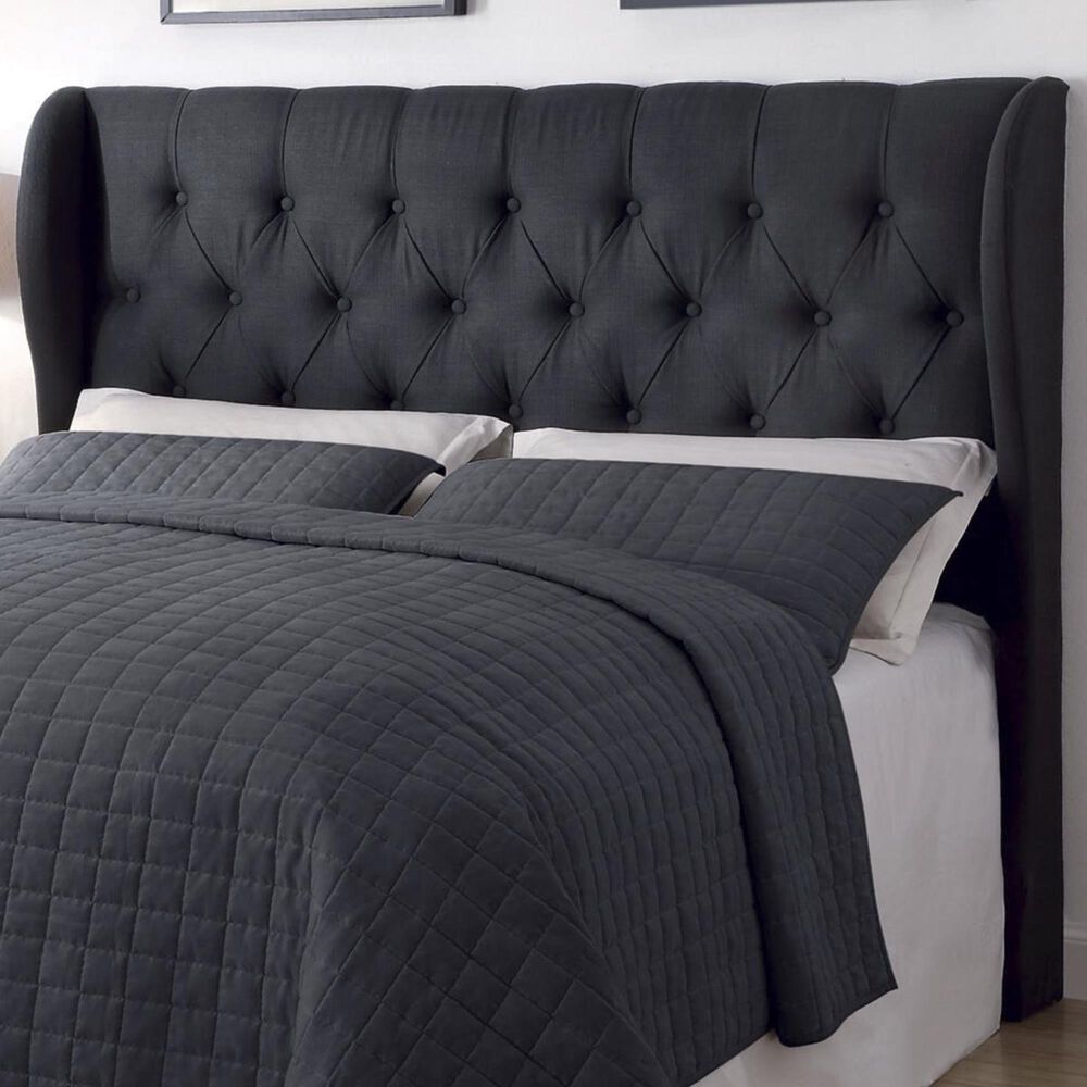 Pacific Landing Murrieta Queen/Full Headboard in Charcoal, , large