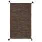Safavieh Montauk 5" x 8" Brown and Black Area Rug, , large
