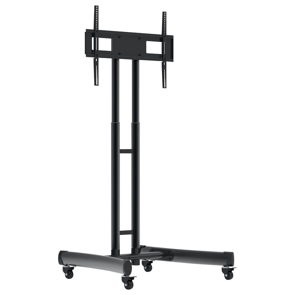 Luxor 31" Adjustable Height Rolling TV Stand in Black, , large