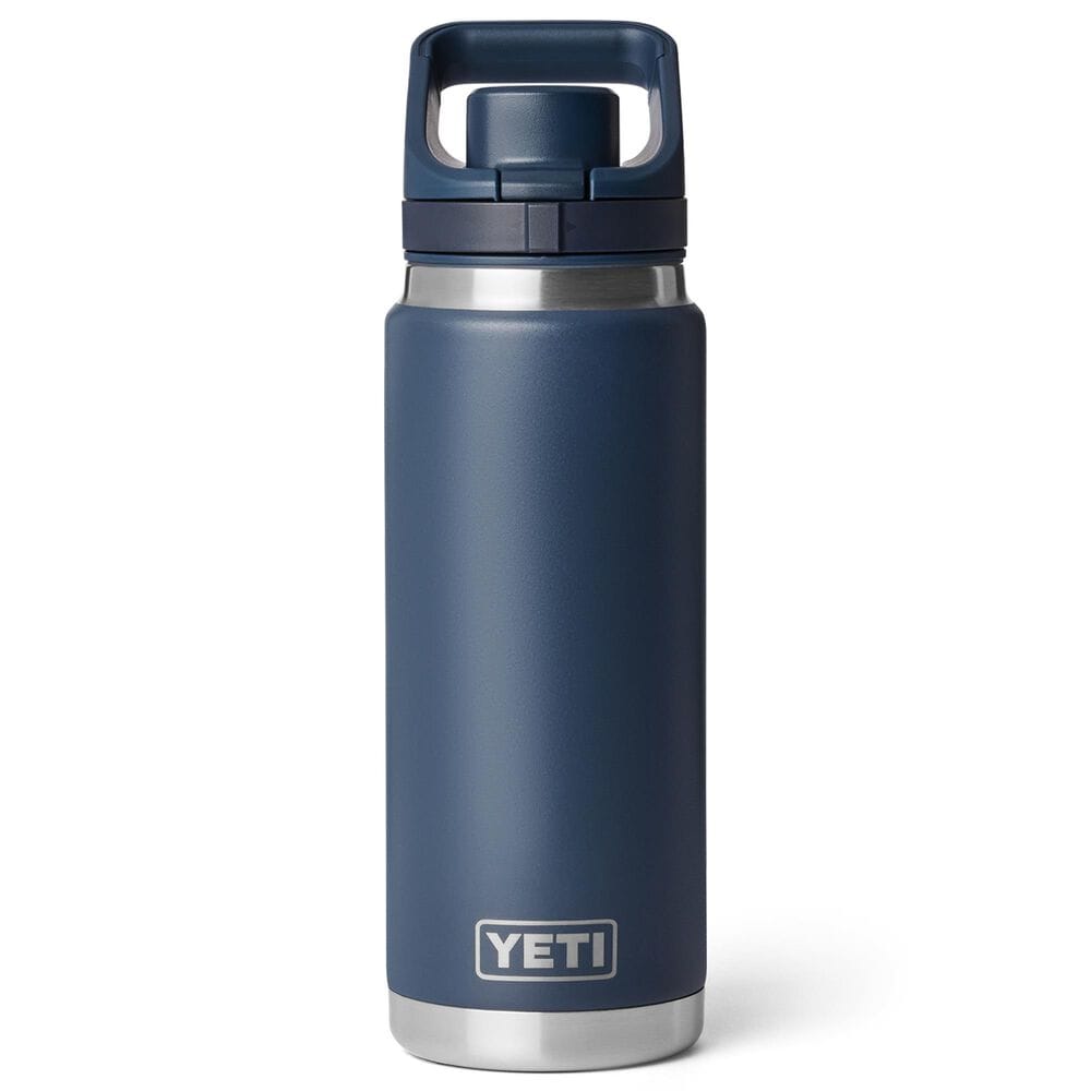 YETI Rambler 26 Oz Water Bottle with Flip Chug Cap in Navy, , large