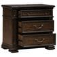 Belle Furnishings Provence Park 3-Piece Queen Upholstered Shelter Bedroom Set with Two Nightstands in Chateau Brown, , large