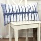Rizzy Home 14" x 26" Down Filled Lumbar Pillow in Ivory and Blue, , large