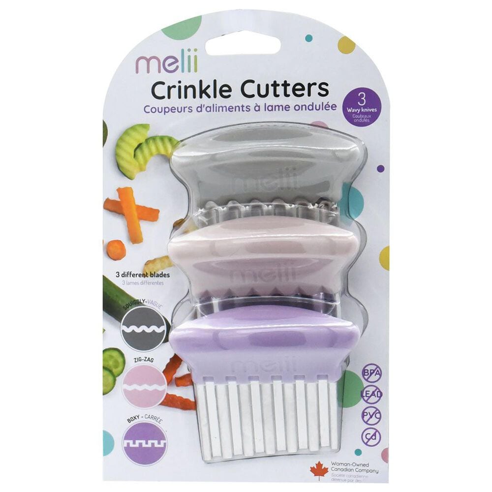 Harold Import Melii Crinkle Cutters in Pink, Purple and Grey &#40;Set of 3&#41;, , large