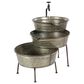 Maple and Jade 26" Farmhouse 3-Tier Tub Fountain in Gray, , large